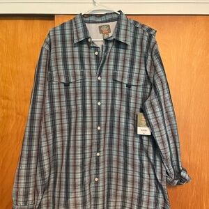 St. John's Bay Outdoor Plaid Shirt fishing xl